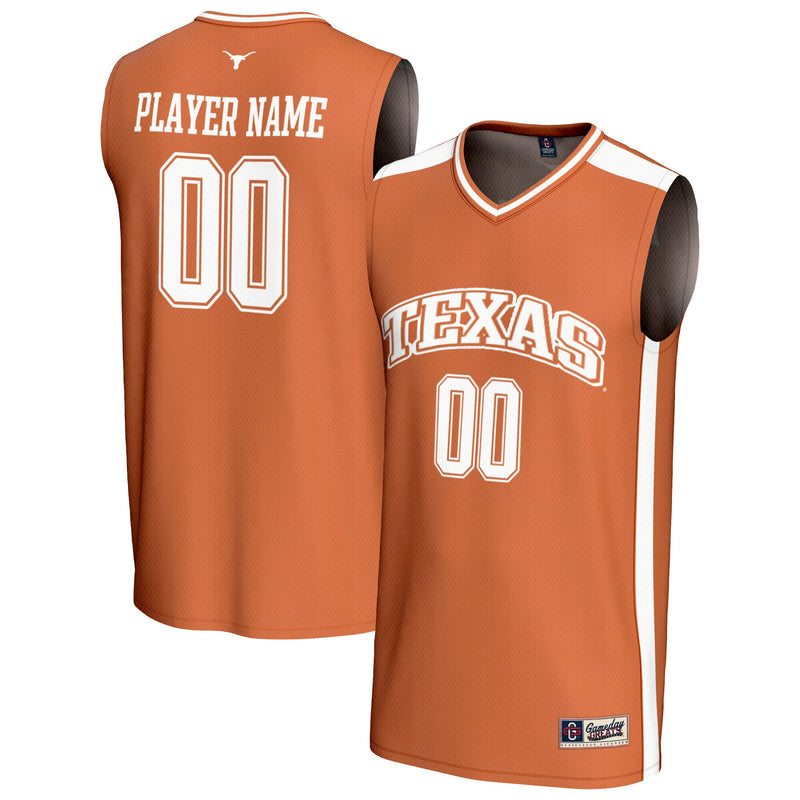 Texas Longhorns NIL Pick-A-Player Lightweight Basketball Fashion Jersey - Burnt Orange