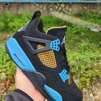 Mid Top Sneakers, Black Pink Blue Colorway, Lace Up Design, Casual Gift for Sneaker Fans