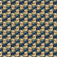 Holiday Dog Pattern Gift Wrap, Golden Retriever Wrapping Paper, Christmas Puppy Paper Roll, Dog Lover Xmas Gift Wrap, Winter Wrapping Paper