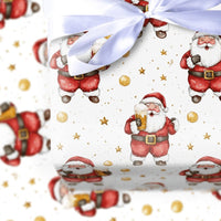 Humorous Christmas Gift Wrap, Beer Santa Wrapping Paper, Secret Santa Gift Wrapping Paper, Holiday Beer Lover Gift Wrap, Xmas Present Wrap