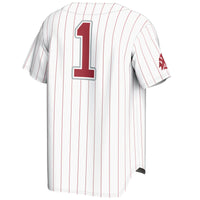 #1 Washington State Cougars Lightweight Baseball Jersey - White