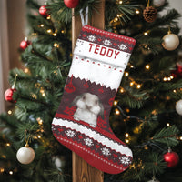 Ugly Sweater Rabbit Christmas Stocking, Holland Lop Bunny Christmas Stocking, Pet Lover Holiday Stocking, Adorable Bunny Mantel Decor Present