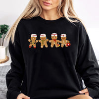Adorable Holiday Medical Cookie Crewneck, Gingerbread Nurse Christmas Sweatshirt, RN LPN Christmas Pullover, Adorable Hospital Scrub Sweater