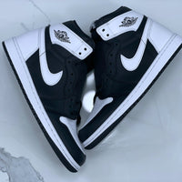 High Top Sneakers, White Black Colorway, Lace Up Design, Casual Gift for Sneaker Fans