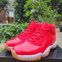 High Top Sneakers, Red Colorway, Lace Up Design, Casual Gift for Sneaker Fans