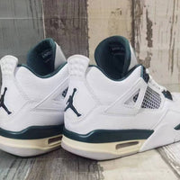 Mid Top Sneakers, White Green Colorway, Lace Up Design, Casual Gift for Sneaker Fans