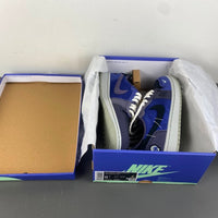 Low Top Sneakers, Blue White Colorway, Lace Up Design, Casual Gift for Sneaker Fans
