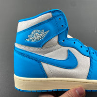 High Top Sneakers, Blue White Colorway, Lace Up Design, Casual Gift for Sneaker Fans