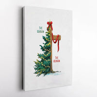 Christmas Cross Canvas Print, The Reason for the Season Canvas Art, Religious Scripture Wall Art, Holiday Faith Decor, Christian Home Present