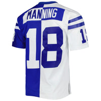 Indianapolis Colts Peyton Manning Royal/White 1998 Split Legacy Replica Jersey
