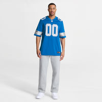 Detroit Lions Blue Custom Game Jersey
