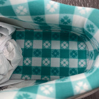 Low Top Sneakers, Teal Colorway, Lace Up Design, Casual Gift for Sneaker Fans