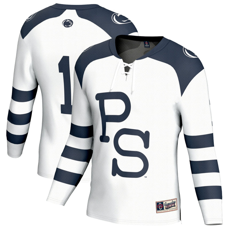 #1 Penn State Nittany Lions Lightweight Hockey Fashion Jersey - White