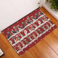 Snowflake Tree Dog Doormat, Chihuahua Christmas Doormat, Merry Christmas Entryway Doormat, Dog Lover Welcome Mat, Holiday Decor Present