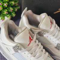 Retro Basketball Shoes, White Colorway, Lace Up Design, Casual Gift for Shoe Lovers