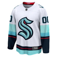 Seattle Kraken White Away Breakaway Custom Jersey