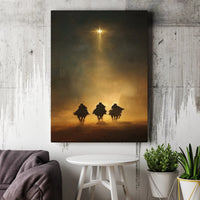 Three Wise Men Canvas Print, Nativity Scene Canvas Wall Art, Star of Bethlehem Canvas Art, Religious Christian Wall Art, Christmas Present