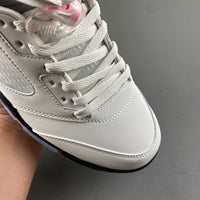 Low Top Sneakers, White Black Pink Colorway, Leather Footwear, Lace Up Design, Casual Gift for Sneaker Fans