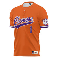 #1 Clemson Tigers Lightweight Softball Jersey - Orange