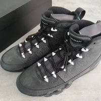 Retro Sneakers, Black Colorway, Lace Up Design, Casual Gift for Sneaker Fans