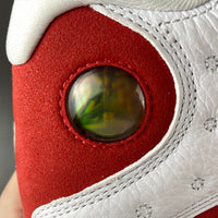 Low Top Sneakers, White Black Red Colorway, Lace Up Design, Casual Gift for Sneaker Fans