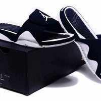 Retro Slides, Navy Colorway, Slip On Design, Casual Gift for Shoe Lovers
