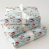 Healthcare Worker Christmas Gift Wrap, Doctor Santa Wrapping Paper, Stethoscope Santa Holiday Wrapping Paper, Nurse Doctor Gift Wrap Roll