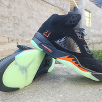 High Top Sneakers, Black Green Colorway, Halloween Design, Lace Up Design, Casual Gift for Sneaker Fans
