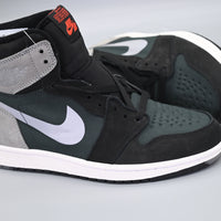 Sneakers, Green Black Gray Colorway, Reflective Detail, Lace Up Design, Casual Gift for Sneaker Fans