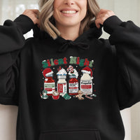 Humorous ICU Nurse Holiday Hoodie, Silent Night Medical Christmas Hoodie, Healthcare Worker Sweatshirt, Doctor RN Graphic Christmas Hoodie