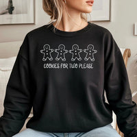 Adorable Gingerbread Baby Reveal Crewneck, Cookies for Two Please Sweatshirt, Holiday Pregnancy Announcement Sweater, Christmas Mom Pullover