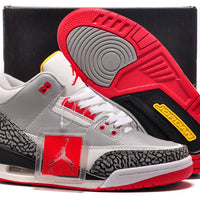 Low Top Sneakers, Black Red Gray Colorway, Lace Up Design, Casual Gift for Sneaker Fans