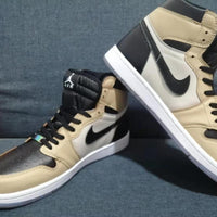 Sneakers, Black Gold Colorway, Lace Up Design, Casual Gift for Sneaker Fans