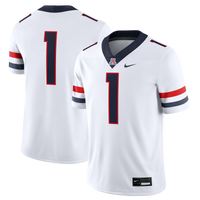 #1 Arizona Wildcats Road Game Football Jersey - White