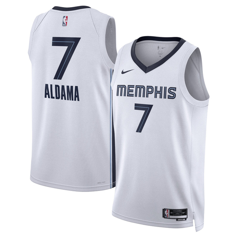 Memphis Grizzlies Association Edition Swingman Jersey - White - Santi Aldama