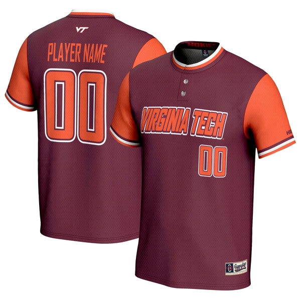 Virginia Tech Hokies NIL Pick-A-Player Lightweight Softball Jersey - Maroon
