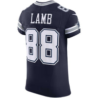 Dallas Cowboys CeeDee Lamb Navy Team Elite Jersey