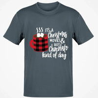 Buffalo Plaid Coffee Mug Graphic Tee, Christmas Movies Hot Chocolate T-Shirt, Hallmark Movie Watching Shirt, Comfy Holiday Season Top