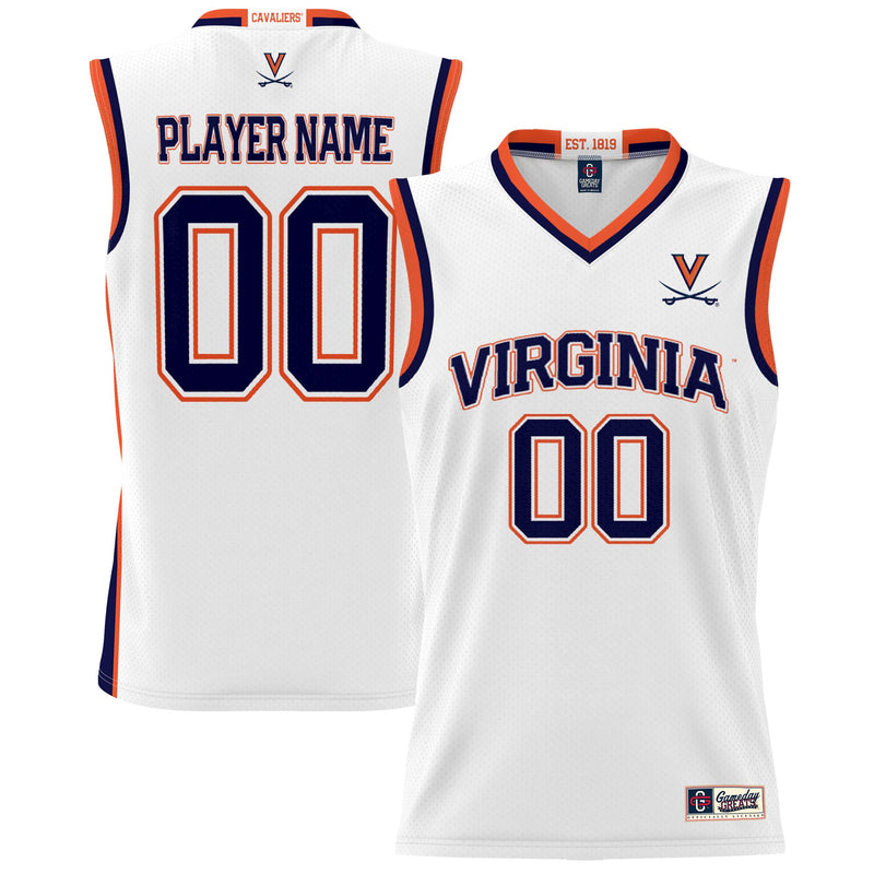 Virginia Cavaliers NIL Pick-A-Player Basketball Jersey - White