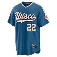 Milwaukee Brewers Christian Yelich Mineral Blue 2026 City Connect Stadium Jersey
