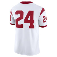 #24 White USC Trojans Game Jersey