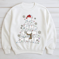 Tooth Tree Holiday Sweatshirt, Dentist Christmas Sweatshirt, Humorous Dental Hygienist Sweatshirt, Dental Assistant Crewneck, Xmas Present