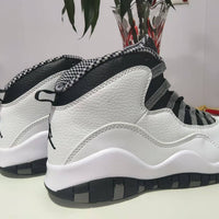 High Top Sneakers, White Black Colorway, Lace Up Design, Casual Gift for Sneaker Fans