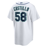 Seattle Mariners Luis Castillo White Home Replica Jersey