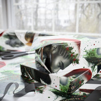 African American Santa Wrapping Paper, Black Santa Wrapping Paper, Christmas Gift Wrap Paper, Holiday Wrapping Paper Roll, Xmas Gift Wrap