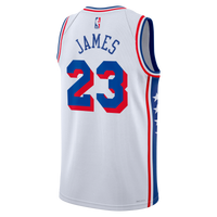 Philadelphia 76ers Association Edition Swingman Jersey - White - Lebron James