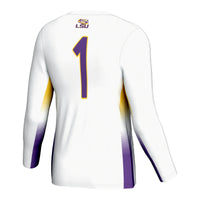 #1 LSU Tigers Lightweight Volleyball Jersey - White