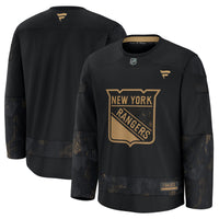 New York Rangers Black 2024 Military Appreciation Practice Jersey