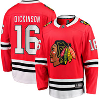 Chicago Blackhawks Jason Dickinson Red Home Breakaway Jersey
