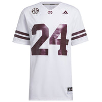 White Mississippi State Bulldogs White Out Jersey